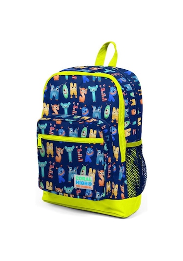 Coral High Monster Desenli Büyük Boy Okul Sırt Çantası 23726