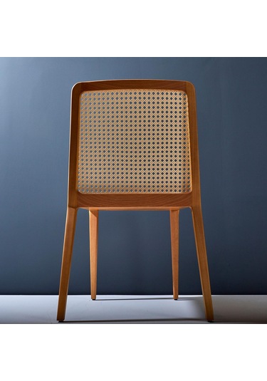 Martha Hazeranlı Ahşap Sandalye Natural - Beyaz