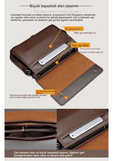 Erkek İş Evrak Çantası - Siyah