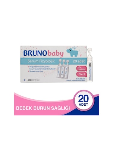 Bruno Baby Serum Fizyolojik 5 Ml 20 Flakon