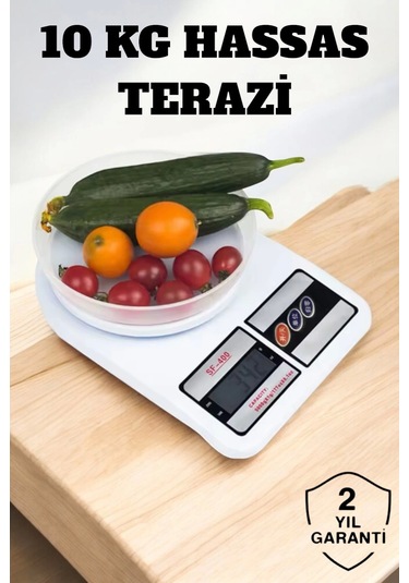 Kompakt Tasarım Ve Tek Tuşla Sıfırlama Özelliğiyle Kullanımı Kolay Mutfak Tartısı Çok Renkli