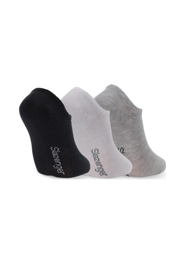 Slazenger Jacked 3 Lü Erkek Siyah / Beyaz Çorap Siyah / Beyaz