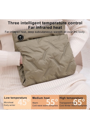 Çok Fonksiyonlu Aşağı Pamuk Susuz Elektrikli Isıtma El Isıtıcı Çantası Turuncu