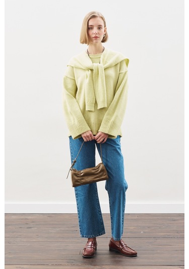 Chunky Oversıze Kazak Lıme Lime