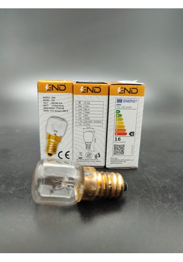 Fırın Ampulü E.14 15 Watt 3.adetli Paket