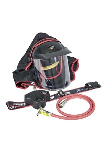 Devilbiss Hava Takviyeli Pro Visor Tam Yüz Maske Seti