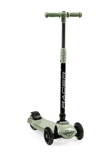 H01 Racer Üç Tekerli Işıklı Katlanabilir Scooter Mavi