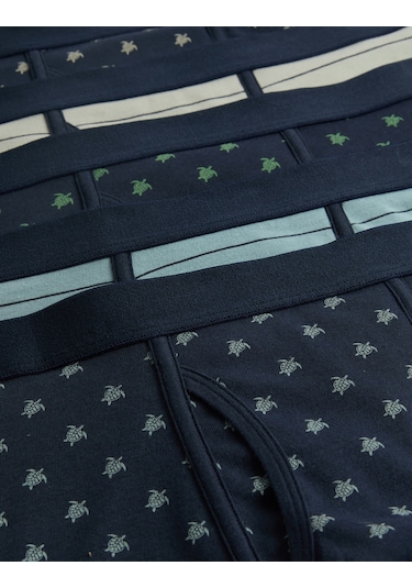 Marks & Spencer 5'li Desenli Trunk Lacivert
