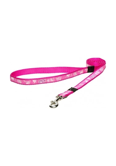 HL03-Rogz Pink Paw Köpek Gezdirme Tasması 1.4m L Pembe