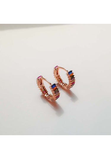 Choice Miks Baget Halka Gümüş Küpe  S