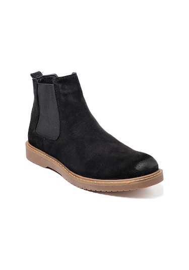 Bot Erkek  KA-BC10802 CASUAL John May Siyah Süet