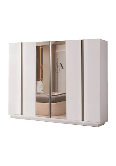 Miami 6 Kapaklı Gardırop %100 Mdf