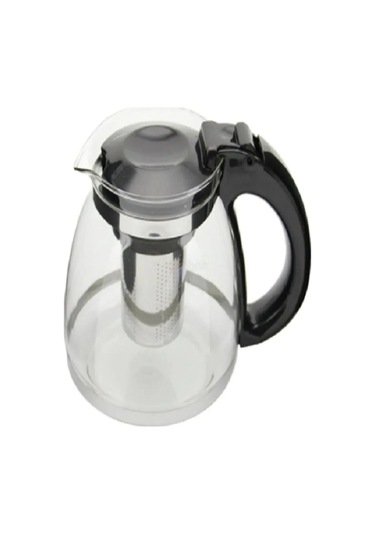 Çelik Süzgeçli Cam Çaycı Servis Demlik 1500 Ml. Royaleks-7488 Çok Renkli