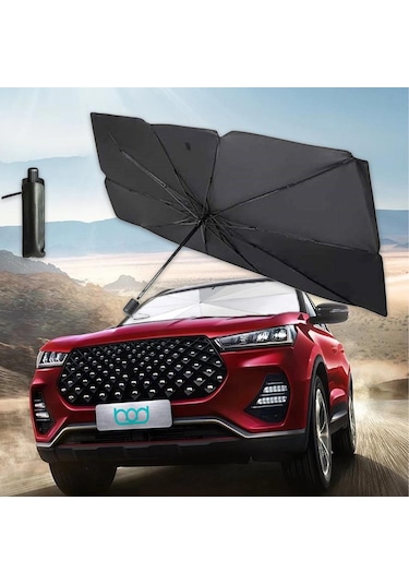 Bod Ön Cam Şemsiye Güneşlik Katlanabilir Esnek Gölgelik 140x80