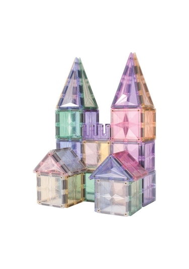 Cleverclixx Large Creative Pack Manyetik Bloklar, Pastel 125 Parça