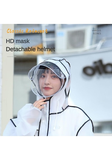 Erkekler Ve Kadınlar İçin Yeni Yağmurluklar Yağmur Fırtınası Kalınlaşmış Uzun Tam Vücut Yetişkin Bisiklet Yürüyüş Elektrikli Araç Yağmur Panço Beyaz Erkekler Ve Kadınlar İçin Yeni Yağmurluklar Yağmur Fırtınası Kalınlaşmış Uzun Tam Vücut Yetişkin Bisiklet Yürüyüş Elektrikli Araç Yağmur Panço Beyaz