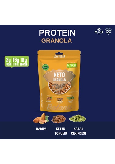 Protein & Keto & Kolajen Granola 360 Gr X 3 Adet