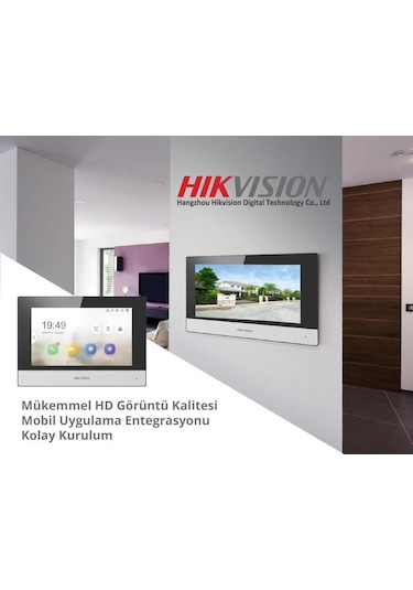 Hikvision Ds-Kh6320-Wte1 7 Tft Iç Mekan Ip Görüntülü Diafon Ekran