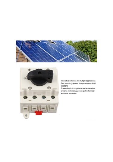 Dianziye Güneş Enerjisi Dc Kesici Anahtarı 32a 1000v - Isolasyon Ve Devre Kesme Fonksiyonu, Atkıya Dayanıklı Pc Kasa, 4p Din Ray Montajlı