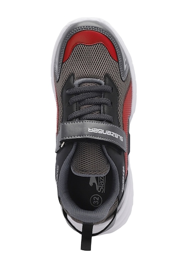 Slazenger KLAN IN Çocuk Cırt Cırtlı Koyu Gri Günlük Spor Ayakkabısı