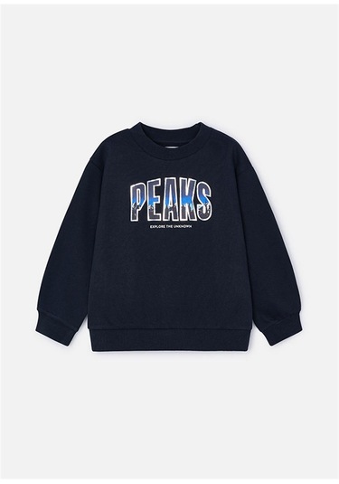 Mayoral Erkek Çocuk Baskılı Sweat Blue Black 4456 Siyah