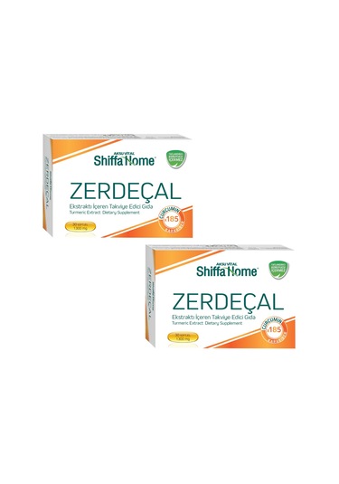 Aksu Vital Shiffa Home Zerdeçal Ekstraktı 1300 MG 30 Softjel Kapsül 2 Adet