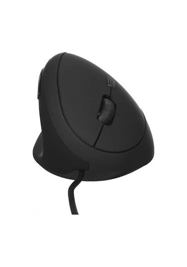 Novahub Dikey Usb Kablolu Ergonomik Fare - 6 Tuşlu, 3 Ayarlanabilir Dpı, Siyah/beyaz/pembe, 10.5x7x6cm, Pc/laptop İçin Optik Optik