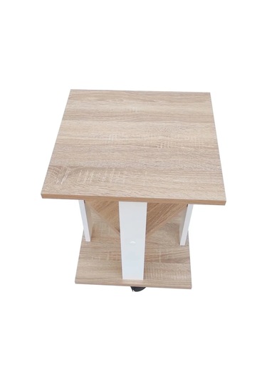 El-ma Kare Şekilinde Kafe Tabletı 137689413 Sombra Meşe