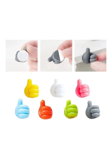 5 Li Set El Şeklinde Kablo Tutucu Yapışkanlı Sabitleyici