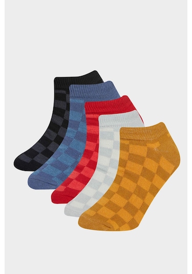 DeFacto Erkek Çocuk 5'li Pamuklu Patik Çorap E5510A8NSKR1 DeFacto Erkek Çocuk 5'li Pamuklu Patik Çorap E5510A8NSKR1