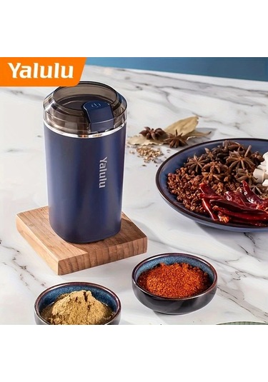 Honeybeeshop 21000 Rpm Çok Fonksiyonlu Elektrikli Kahve Değirmeni Yalulu Yuvarlak Şekil 110 130v Us Plug Coffee Color Ahşap