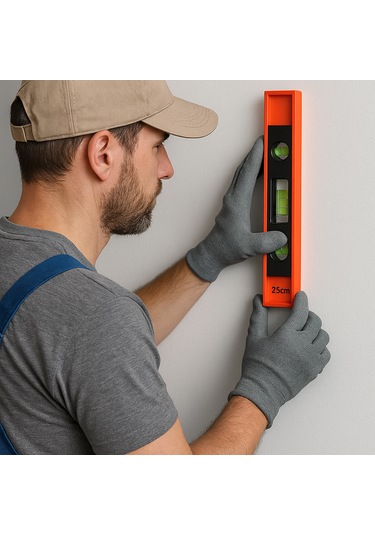 Mıknatıslı Su Terazisi 25 Cm Hassas Ölçüm Ve Kolay Kullanım