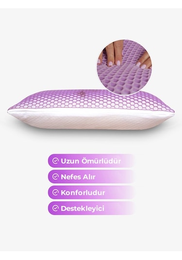 Sleep Tpe Yastık 40x60cm Ortopedik Gel Flex Aurora Mavi