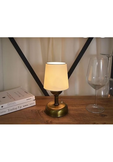 MYLİGHTS  MİNİK LEDLİ MASA ÜSTÜ PİLLİ ABAJUR MASA LAMBASI  GECE L