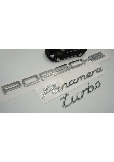Porsche Panamera Turbo Bagaj 3M 3D Abs Yazı Logo Amblem Seti