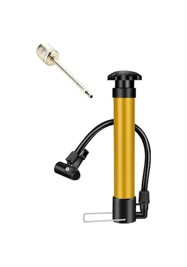 Bisiklet Pompası Top Şişirme Araba El Hava Pompa İğne Hediyeli