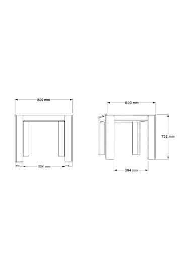 Aven Yemek Masası 80x80 Sepet-antrasit Ave20-sa Antrasit