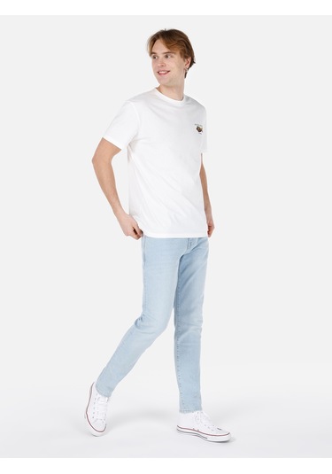 Colins 041 Danny Dar Kesim Düşük Bel Düz Paça Mavi Erkek Pantolon DENİM