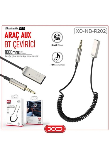Araç Bluetooth Alıcı Aux Nb-r202 Ses Sistemi Araç Kiti