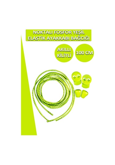 Lucky Akıllı Kilitli Elastik Noktalı Ayakkabı Bağcık 100 Cm 001