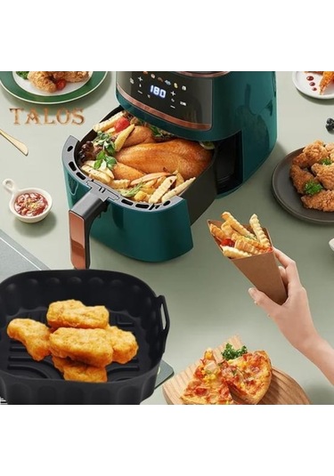 Novahub Bej Fırın Tepsisi Yüksek Sıcaklığa Dayanıklı Çok Amaçlı Isıtmalı Eşit Pratik Silikon Sepet Tencere Fırın Fırın Tepsisi Mutfak Aksesuarları S Bej Bej