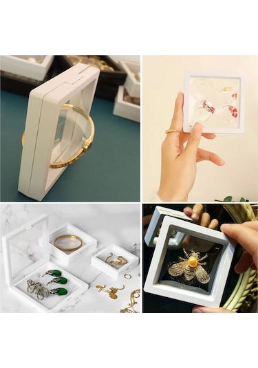 11x11cm Standlı 3d Takı Ziynet Hatıra Koleksiyon Saklama Kutusu Ş Çok Renkli