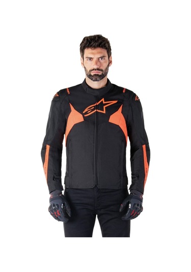 Alpinestars T-jaws V4 Wp Korumalı Motosiklet Montu Siyah Kırmızı