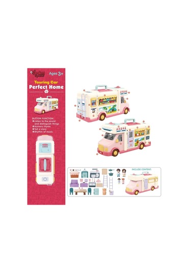 G0021 Sesli Aksesuarlı Açılıp Katlanabilir Karavan -vardem Oyuncak