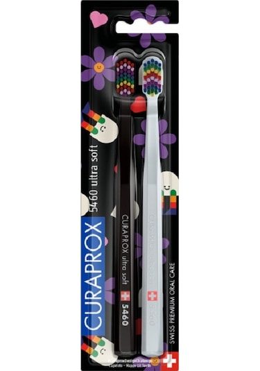 Curaprox CS 5460 Happy Lil Teeth Edition Ultra Soft Diş Fırçası 2'li