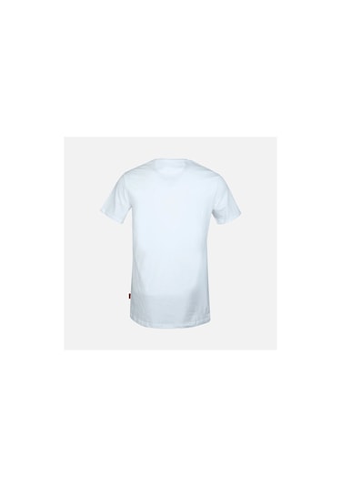 John Frank Erkek Beyaz Baskılı T-shirt Siyah