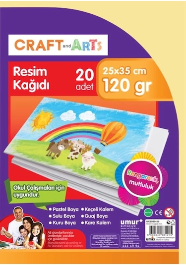 Craft&arts 2535-20 Resim Kağıdı 25x35 20li Poşet