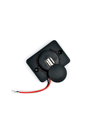 12v 24v Dc Usb 3.1a Şarj Port Işıklı Düz Taban