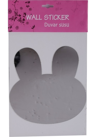 Sıa Aynalı Duvar Süsü (Sticker) Tavşan Şekilli