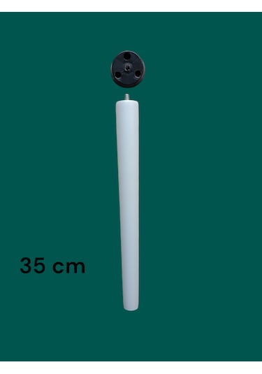 4 Adet Beyaz Boyalı Ahşap Konik 35 Cm Zigon,orta Sehpa,puf,komidi